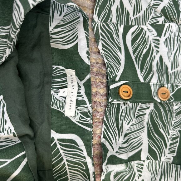 ETOPHE STUDIOS | Matching set leaf print and wood buttons (Size S) - Picture 4 of 8